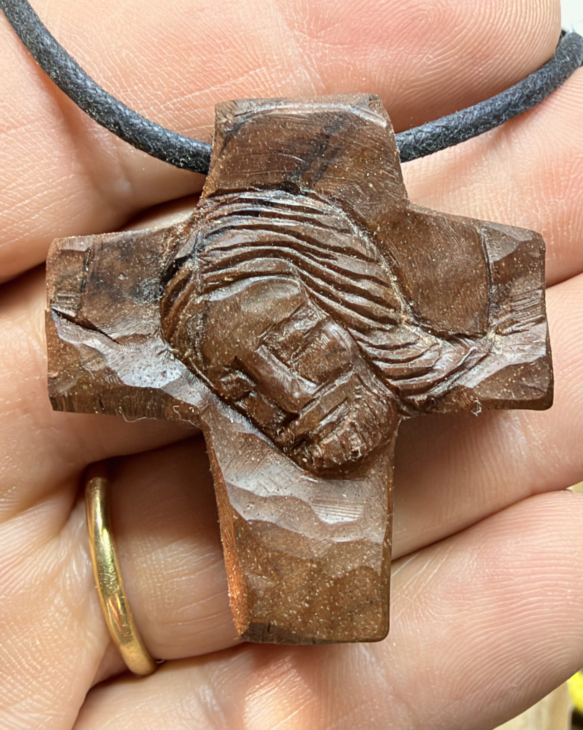 Croix pendentif visage du Christ – Image 2